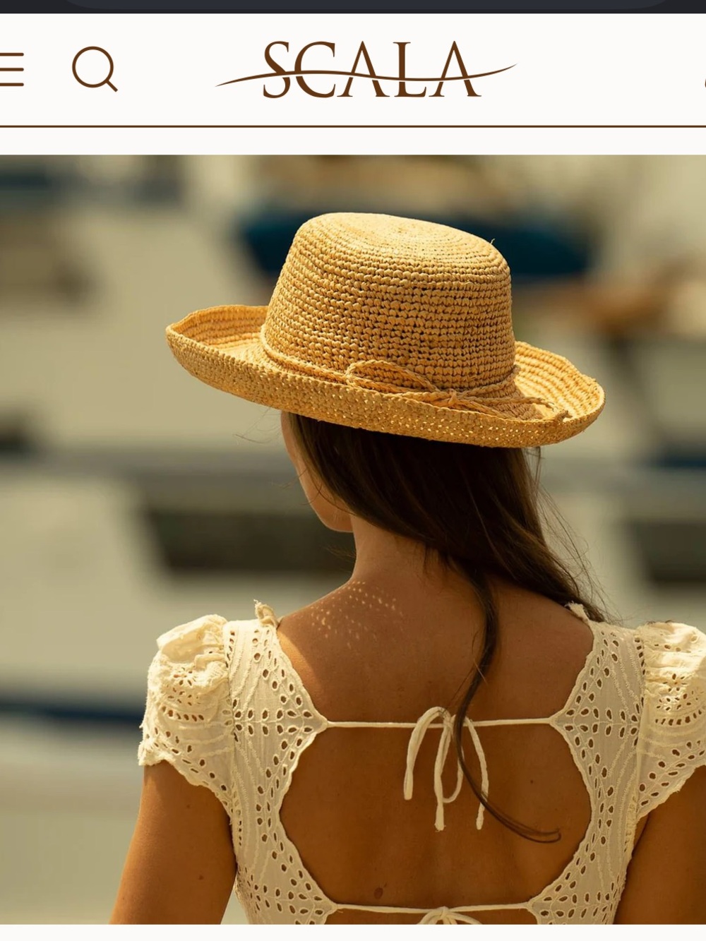 Scala collection Destin hat natural Fiber hat one size MSRP $85